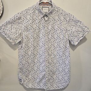Denim & Flower Ricky Singh Button Shirt Men Small Ditzy Floral SS